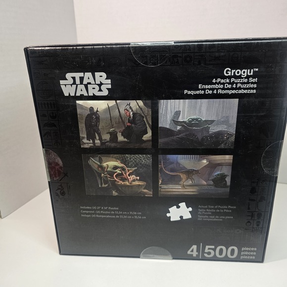 Other - Star Wars Grogu 4 Pack Puzzle Set 4x500 Pieces‎ Mandalorian Baby Yoda